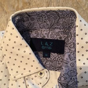 Dress pants size 16 slim ( fits like a boys 10) Dress shirt size 10 - used